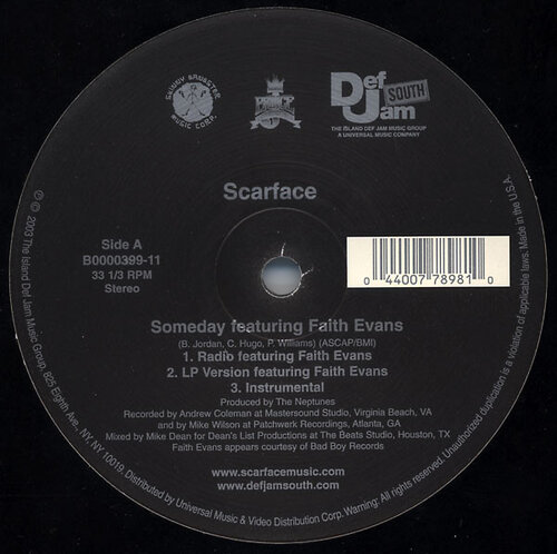Scarface – Someday / In Cold Blood (12" EP.)