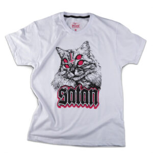 Satan Cat T-Shirt (White)