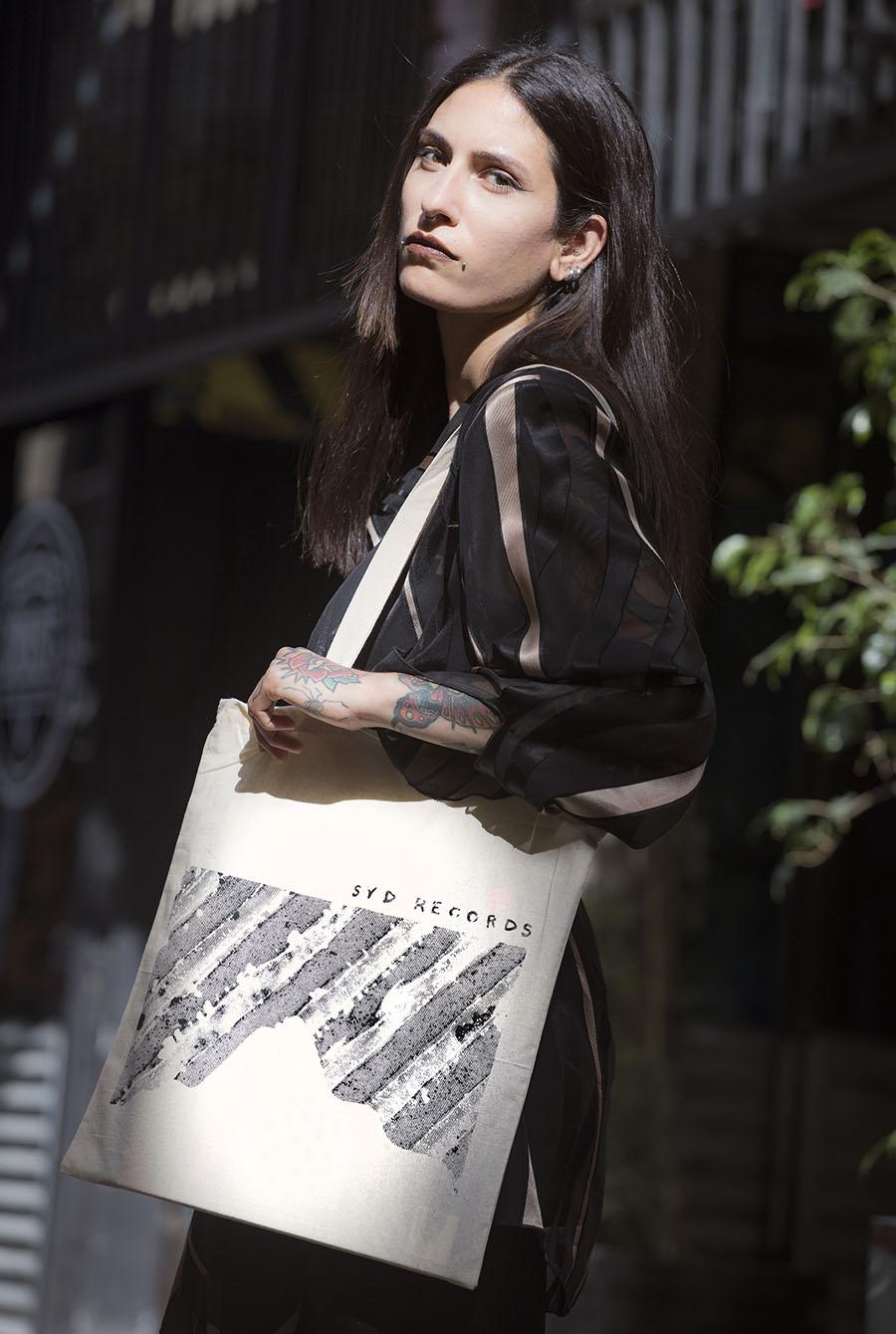 Syd Records Totebag Vinyl Grooves
